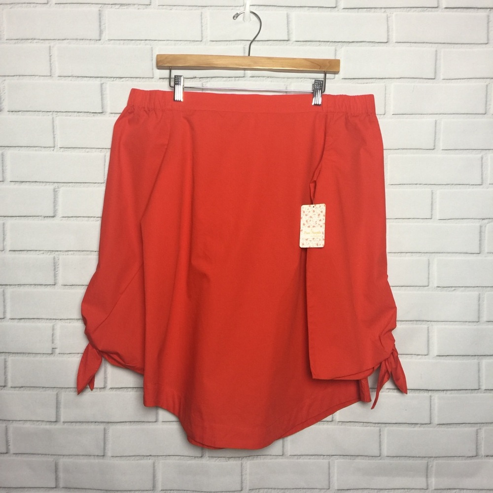 NWT FREE PEOPLE | SHOW ME SOME SHOULDER  Red | Med - Picture 5 of 8